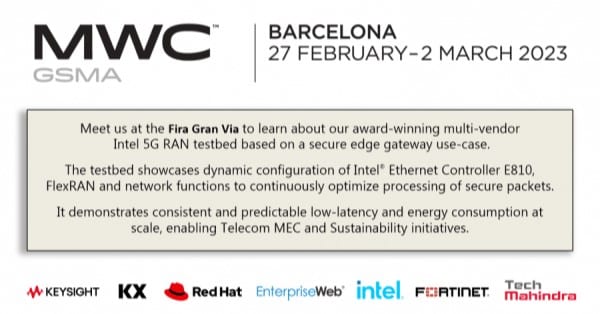 Multi-Vendor Solution Demonstrates Autonomous, Sustainable & Secure 5G RAN Networks at MWC 2023